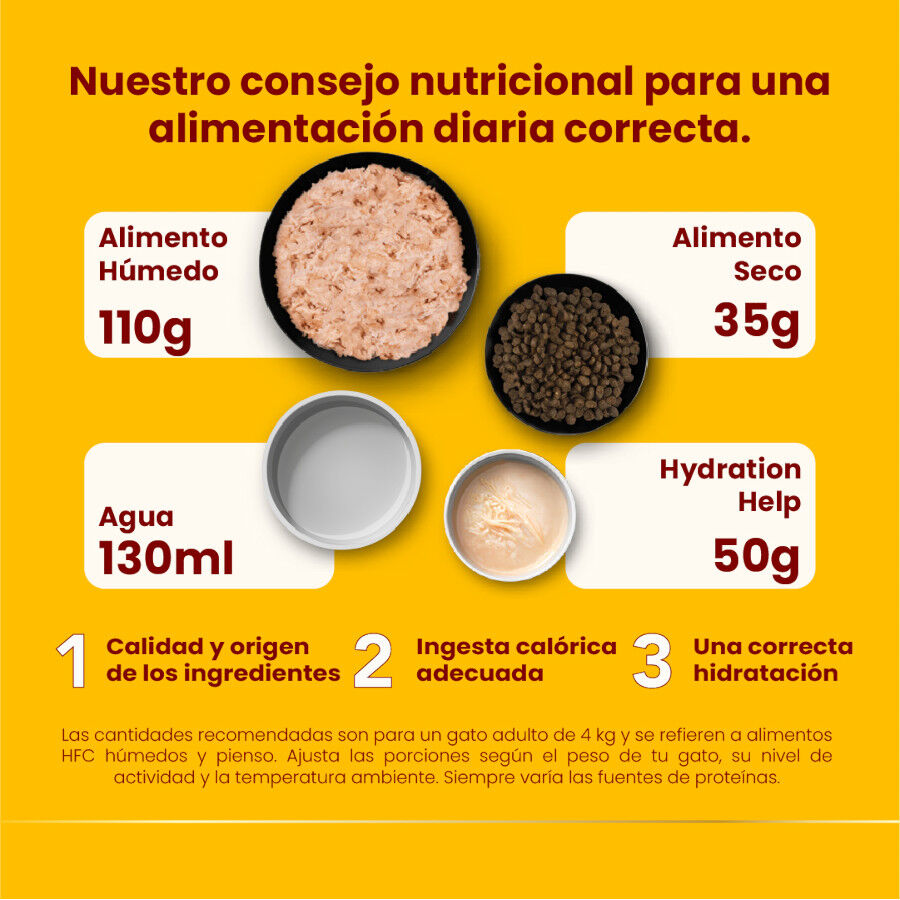 50 g Almo Nature HFC Hydration Help Filet de At&uacute;n Con Caldo sobre para gatos, , large indicador imagen numero 4